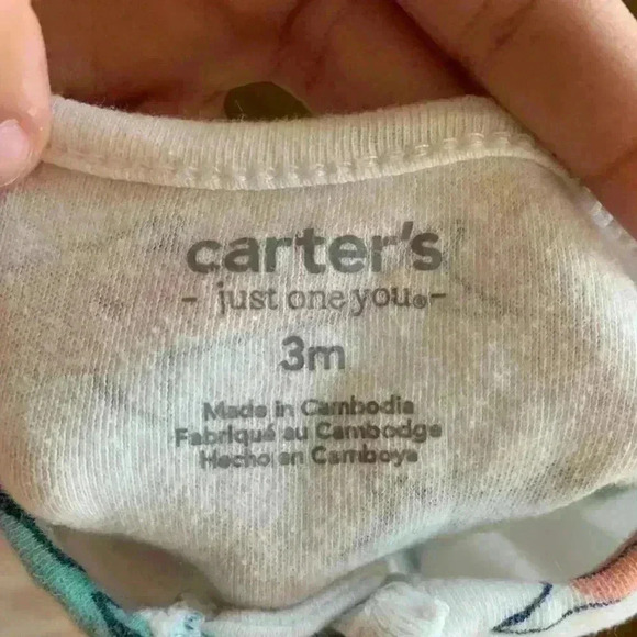 3 MONTHS ~ Carter's Baby Fleece Footed Sleeper Pajamas PJs LOT Of 3 - Picture 7 of 15